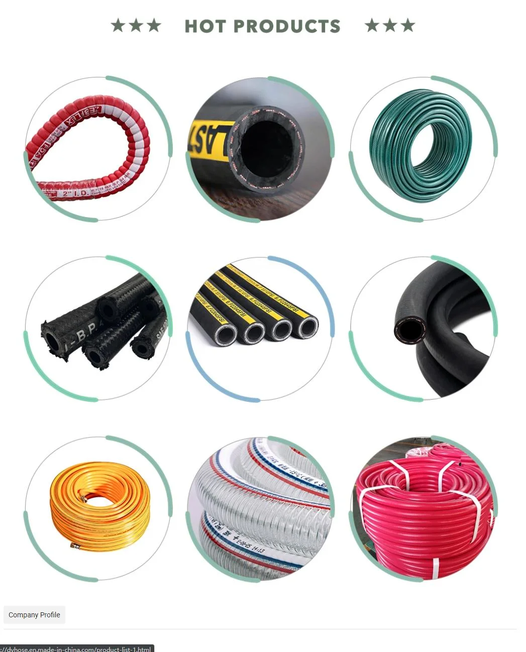 Various Customized Export Orders for Rubber Water Pipes